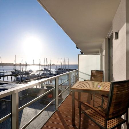 Apartment 12 - "Silbermoewe I" - Blickrichtung Yacht- Und Binnenhafenoffenes Meer Eckernförde Exterior foto